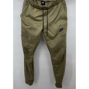 Nike Mens Green Sportswear Tech Fleece Slim Fit Tapered Jogger Pants Size M